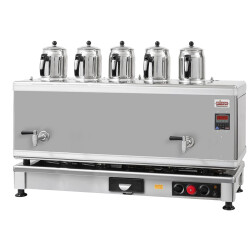 Ateşe Titanium İnoks Akıllı Dijital Çay Makinesi - 5 Demlikli - TIGE05 - Ateşe