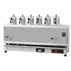 Ateşe Titanium İnoks Akıllı Dijital Çay Makinesi - 6 Demlikli - TIGE06 - Ateşe