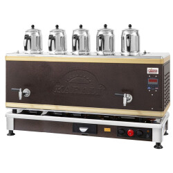 Ateşe Titanium Statik Akıllı Dijital Çay Kazanı - 5 Demlikli - TSGE05 - Ateşe