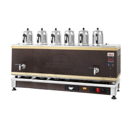 Ateşe Titanium Statik Akıllı Dijital Çay Kazanı - 6 Demlikli - TSGE06 - Ateşe