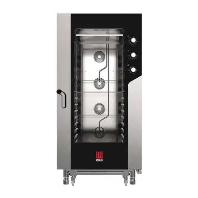 Eka Konveksiyonlu Elektromekanik Fırın Nemlendirmeli Gn 60x40 16 Tepsi Kapasiteli Elektrikli MKF-1664S - 1