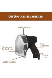 Vosco Elektrikli Döner Kesme Makinası Çift Bıçaklı - 3