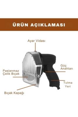 Vosco Elektrikli Döner Kesme Makinası Çift Bıçaklı - 3