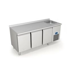 Öztiryakiler 3 Kapılı Tezgah Tip Evyeli Buzdolabı 188x70 Cm 457 Lt - Öztiryakiler