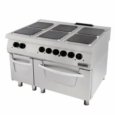 Öztiryakiler 900 Seri Kuzine Fırınlı Elektrikli 6 Kare Plate 120*90*85 - 1