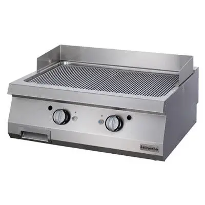 Öztiryakiler 900 Seri Set Üstü Grill Plate Oluklu Gazlı 80*90*30-Sert Krom Kaplı - 1