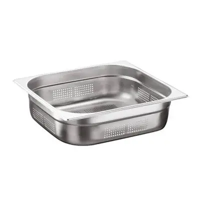 Öztiryakiler Gastronorm Küvet, Delikli, Standart, GN 2/3, 35.4x32.5x6.5 - 1