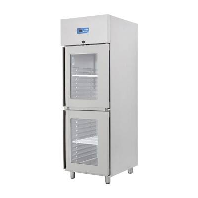 Öztiryakiler GN 600 NMV Dik Tip Monoblok Buzdolabı, Çift Yarım Cam Kapılı - 1