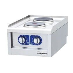 Öztiryakiler Optimum 700 Seri Set Üstü Ocak Elektrikli İkili 40x70x30 cm - Öztiryakiler