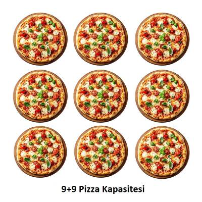 Öztiryakiler Pizza Fırını 9+9 Pizza Kapasiteli Elektrikli - 2