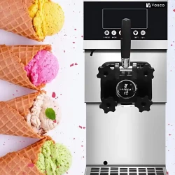 Vosco Pro Silver Soft Dondurma Makinası Set Üstü Tek Kollu - 3