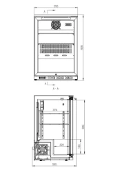 Vosco VBBC-150S Tek Kapılı Bar Arkası Şişe Soğutucu Dolap 118 Lt Siyah - 3