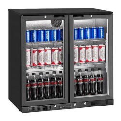 Vosco VBBC-250S 2 Kapılı Bar Arkası Şişe Soğutucu Dolap 238 Lt Siyah - 1