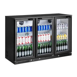 Vosco VBBC-350S 3 Kapılı Bar Arkası Şişe Soğutucu Dolap 338 Lt Siyah - Vosco