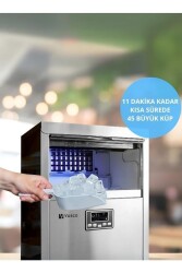 Vosco VSC-45/S Profesyonel 45 Kg/Gün Küp Buz Makinesi - 3