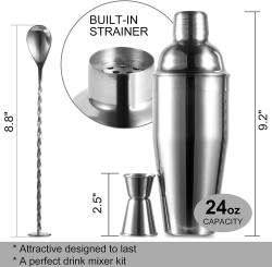 Vosco VSC-K3 3 Parça Bar Kokteyl Seti, 750 ml - 5