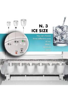 Vosco VHZB-20A Set Üstü Buz Makinesi, 20 kg/gün - 6